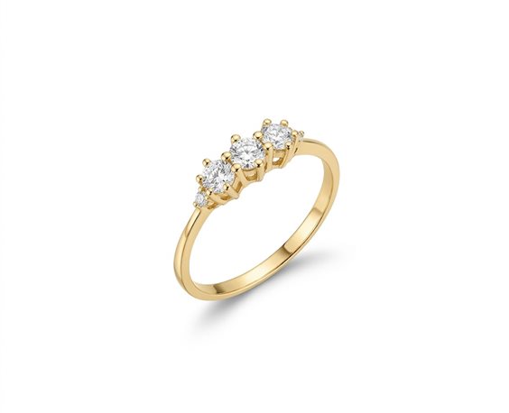 Anello Rebecca Donna Lux in Oro Diamante 0.13 Ct GRLAOD23 - GRLAOD23